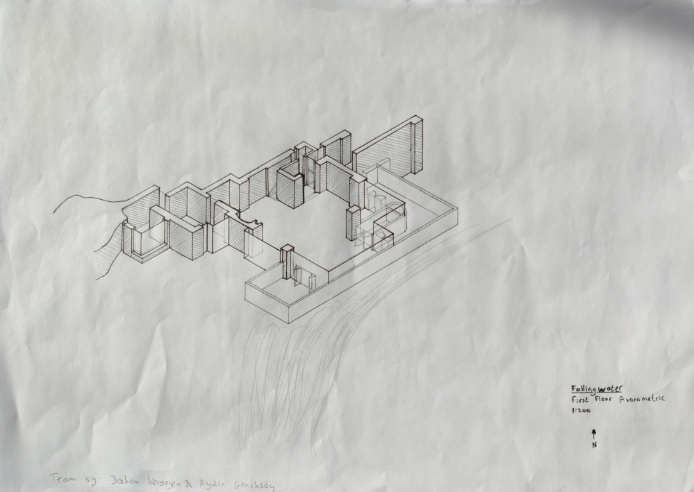 Axonometric view floor 1
