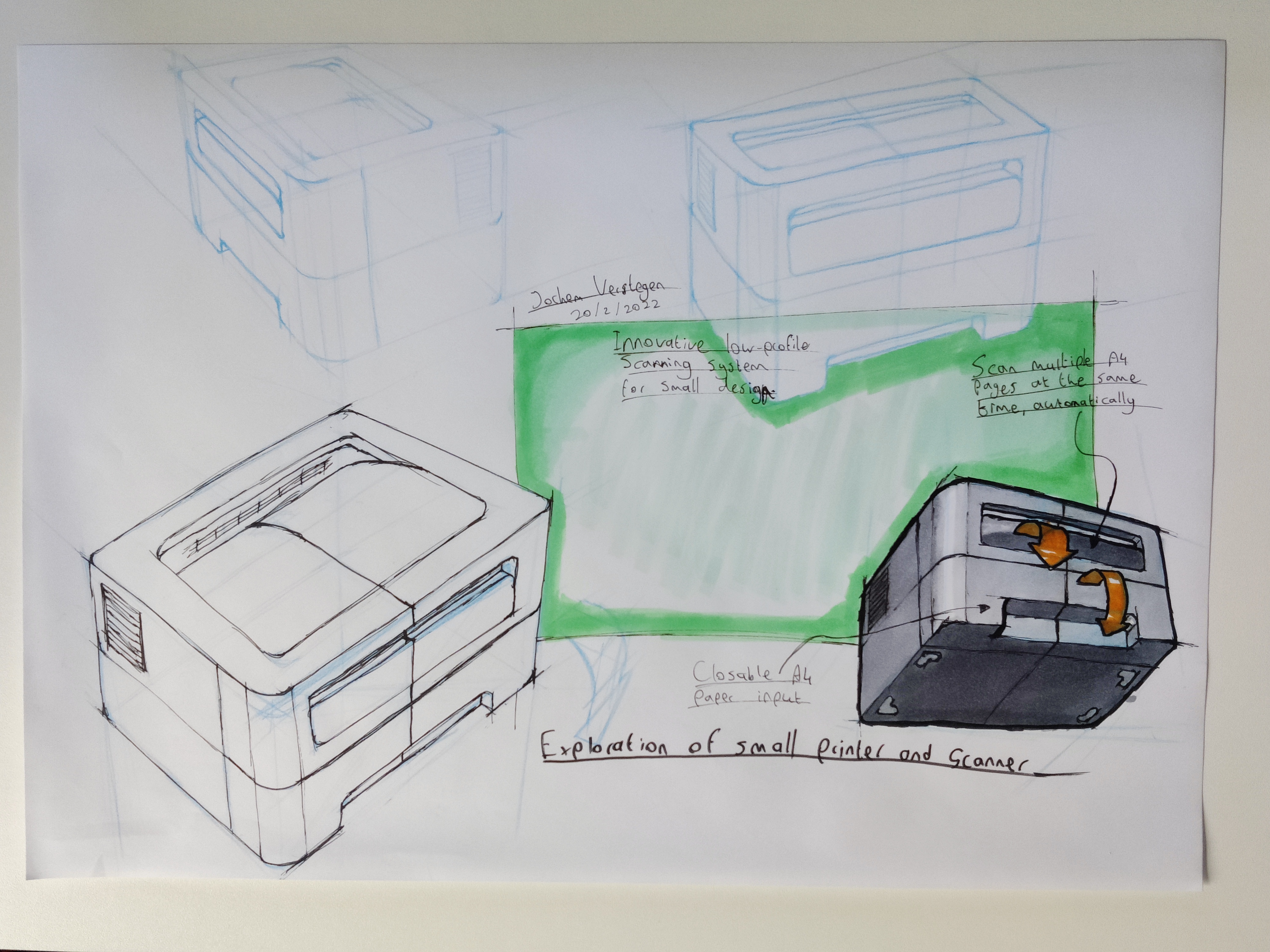 Printer sketch (linear object)