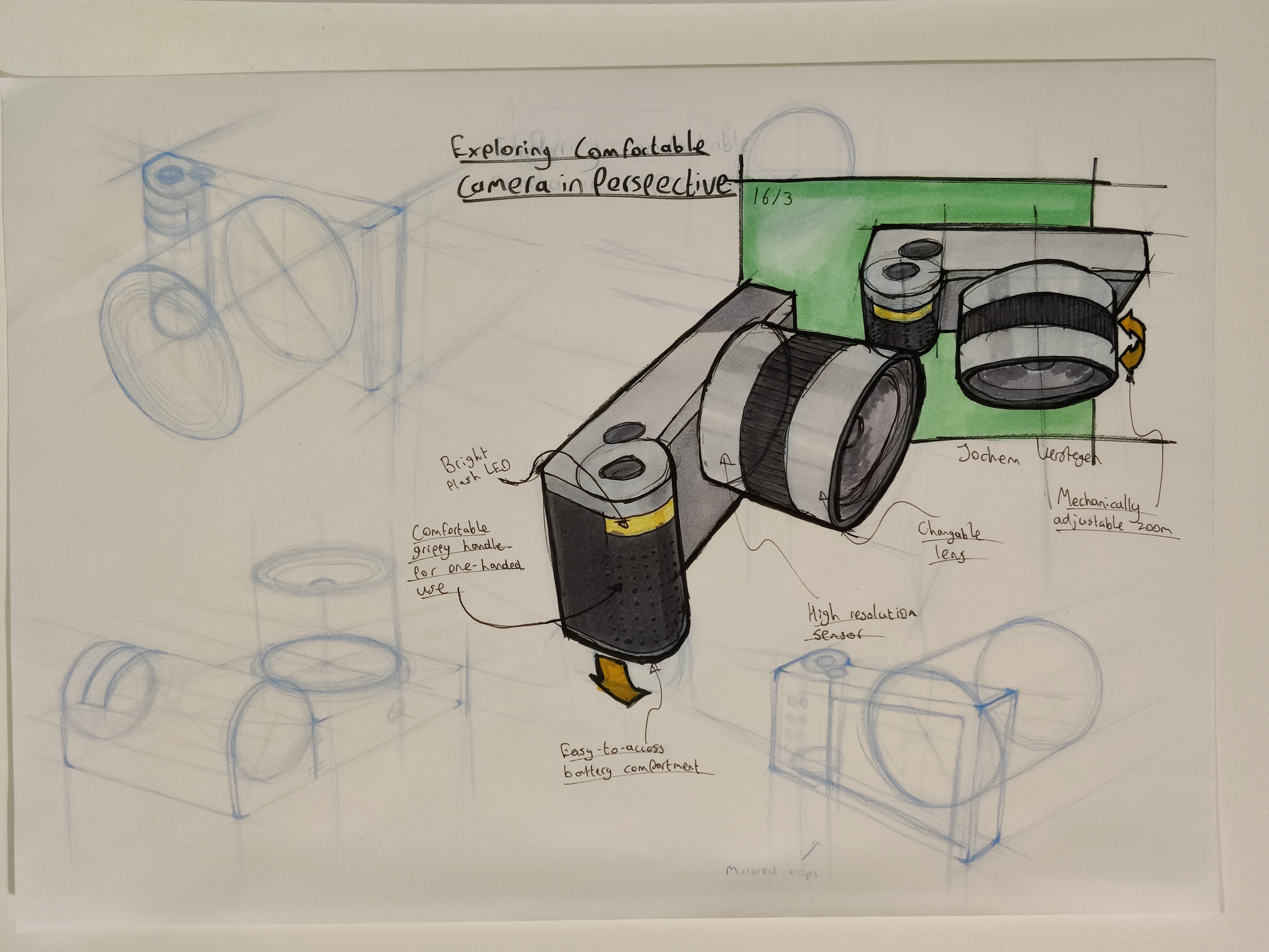 Camera sketch (combined shapes)