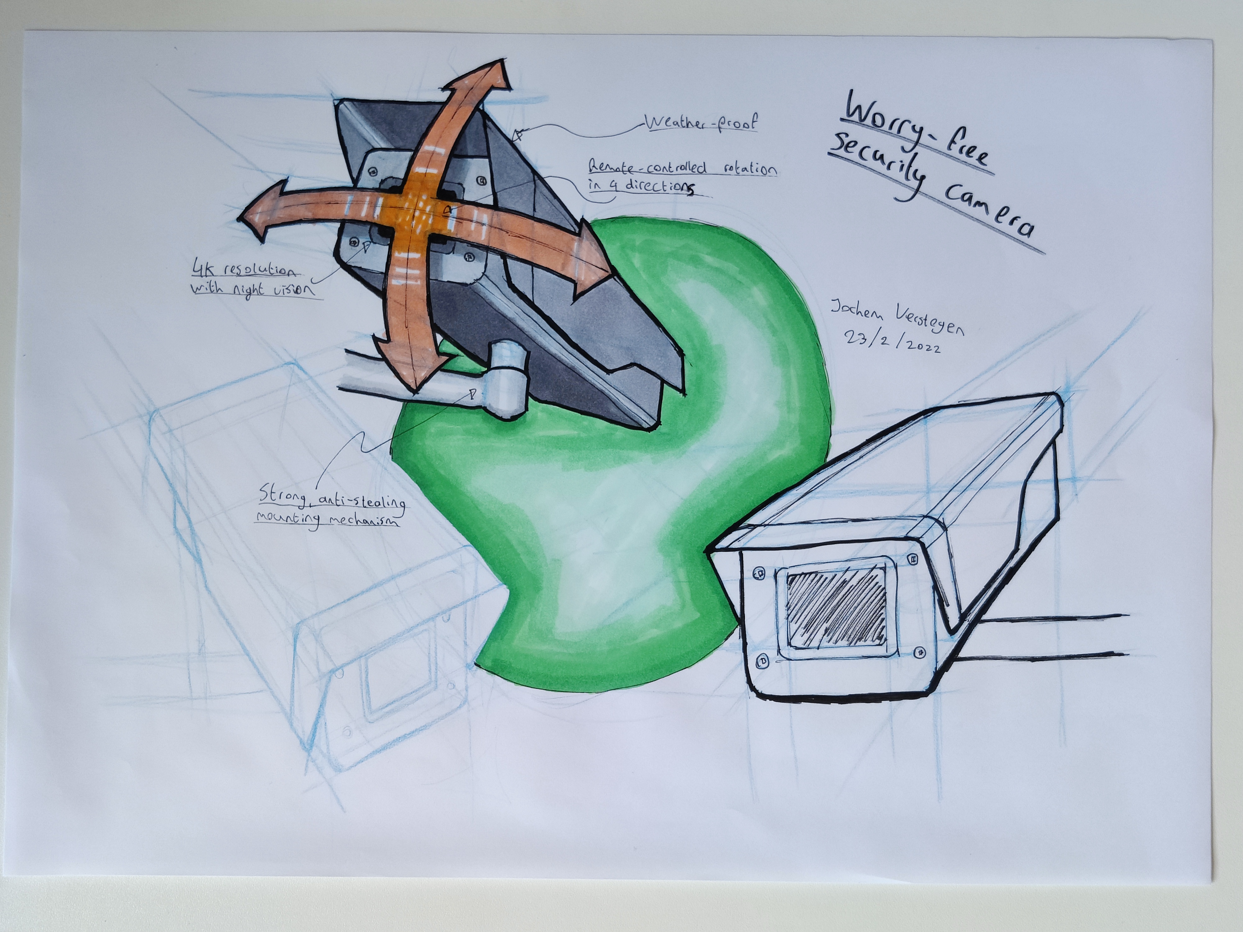 Camera sketch (linear object)