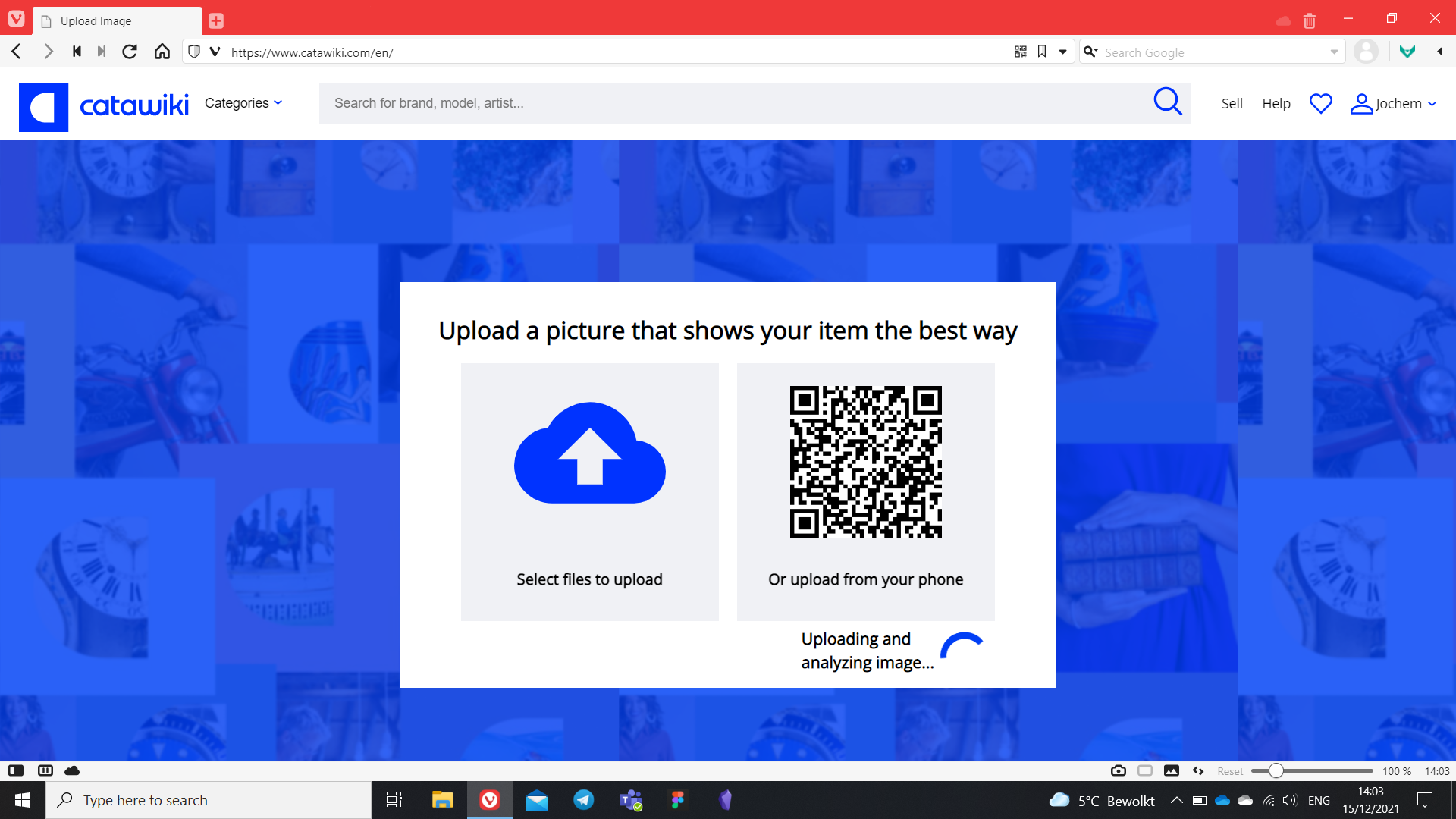 HTML image upload page